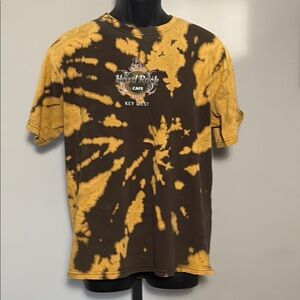 Hard Rock Cafe VINTAGE Large Key West Tie Dye Dragon T Shirt